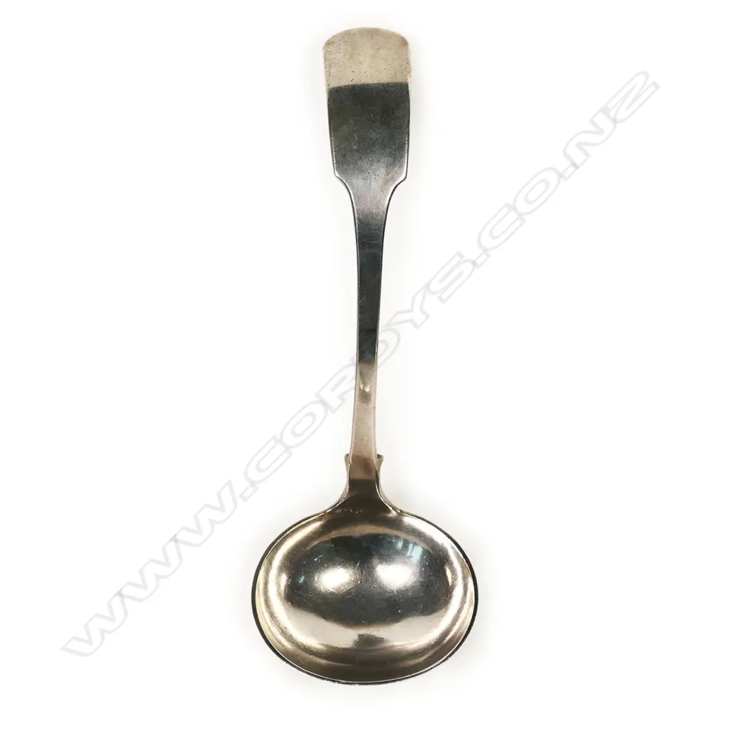 G T White (Christchurch/Wellington) silver sauce ladle, Image 1++